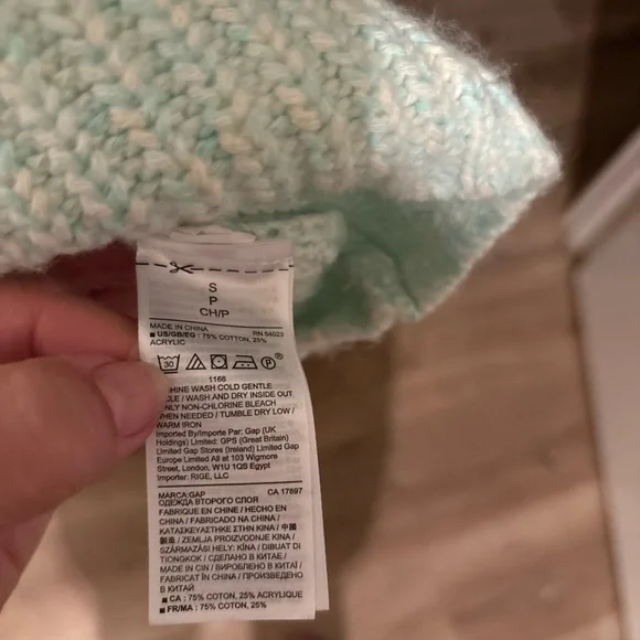 GAP Light Green Crew Neck Sweater - Picture 5 of 7